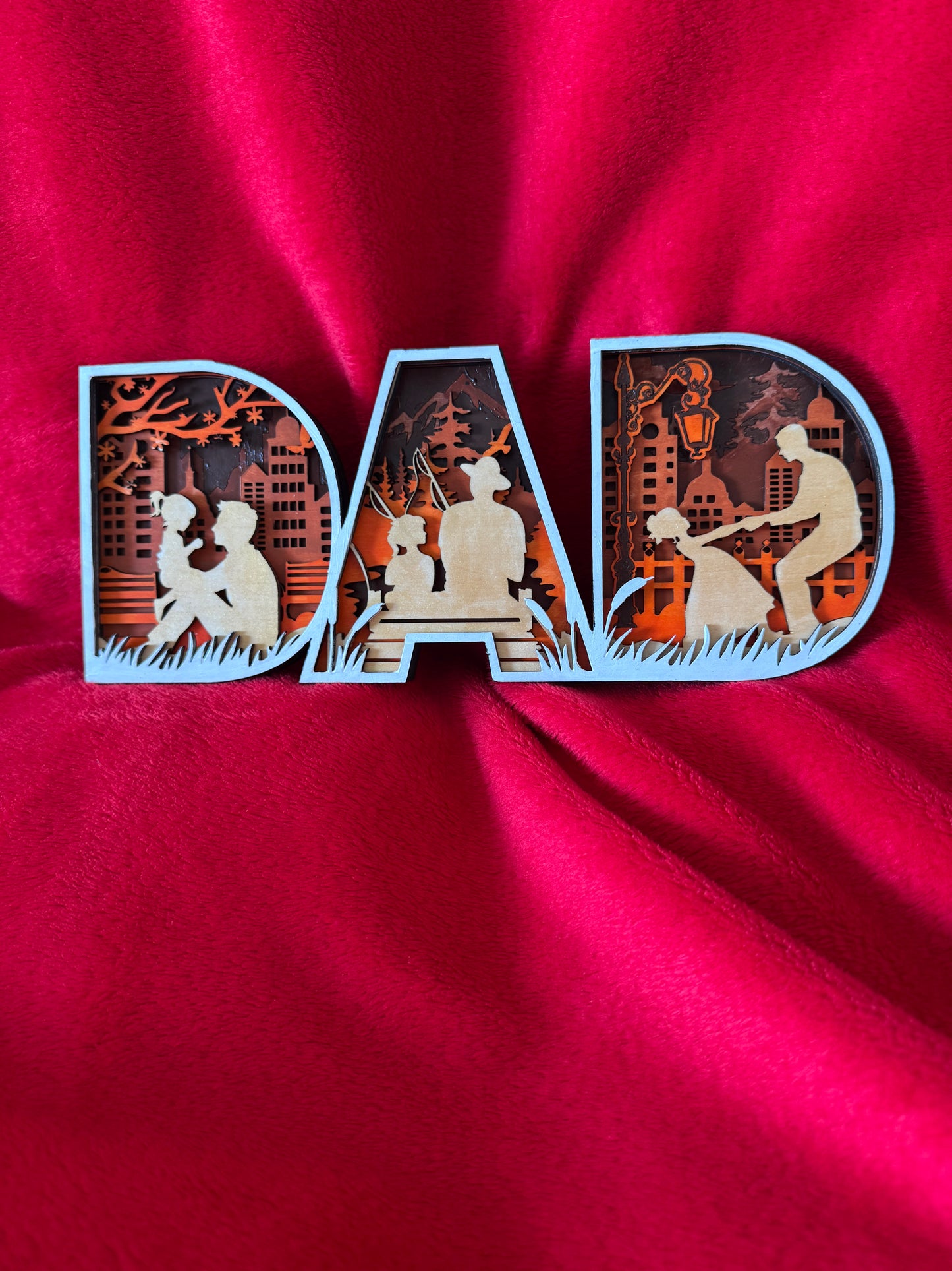 Shadowbox sign for Father's Day or just to say you care.