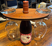 Wine Caddy with Glasses