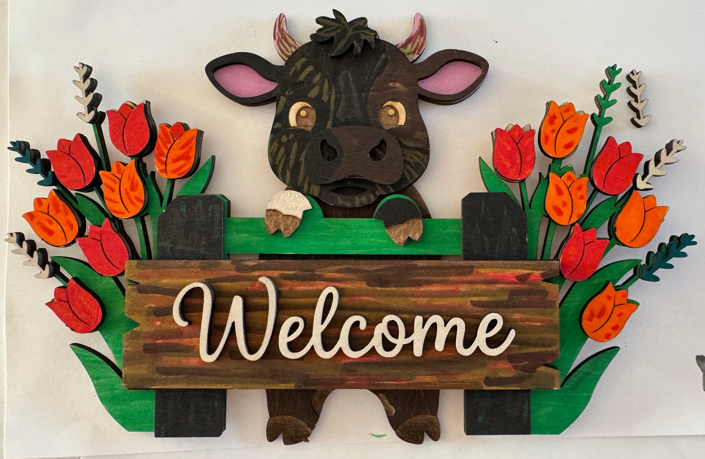 Welcome Sign Hand-painted